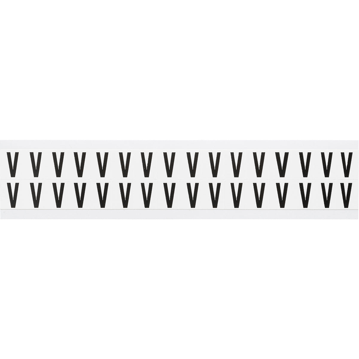 Brady NL-W75-V Identical numbers and letters on one card for indoor use 234284