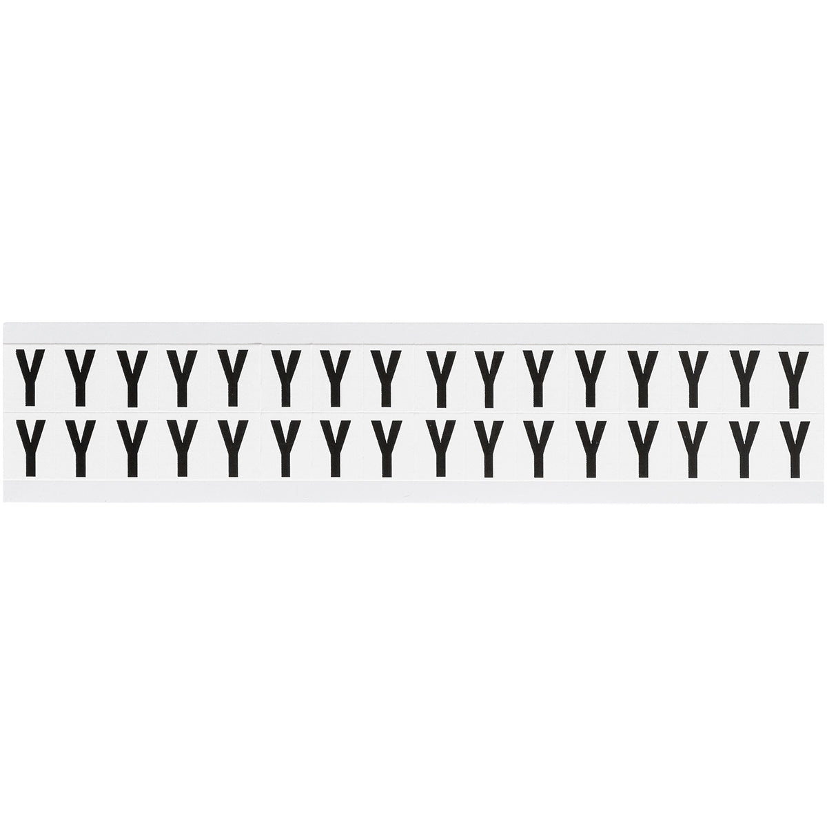 Brady NL-W75-Y Identical numbers and letters on one card for indoor use 234287