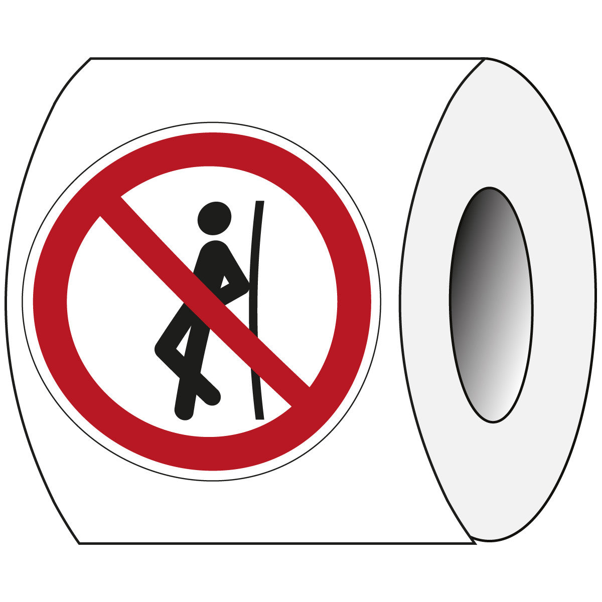 Brady P/P041/Nt/Pe-Dia100-250 ISO Safety Sign - No leaning against 196921