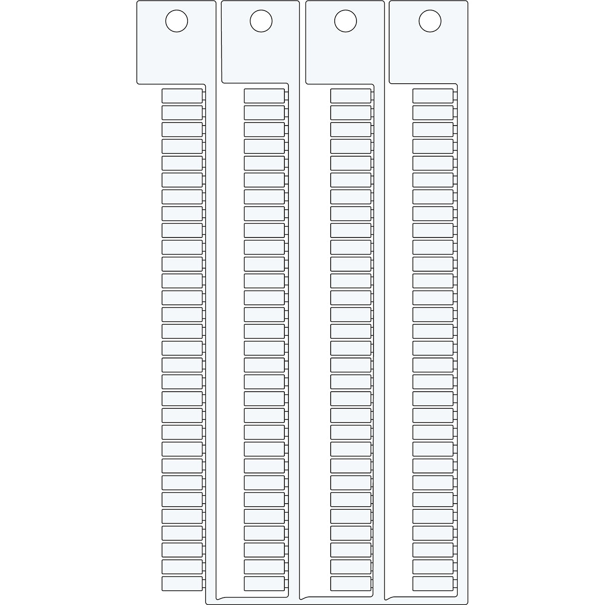 Brady Terminal block tag 3.5 x 10-3.5 Terminal Block Tags - 3.5mm x 10mm, 3.5mm Pitch SA4355