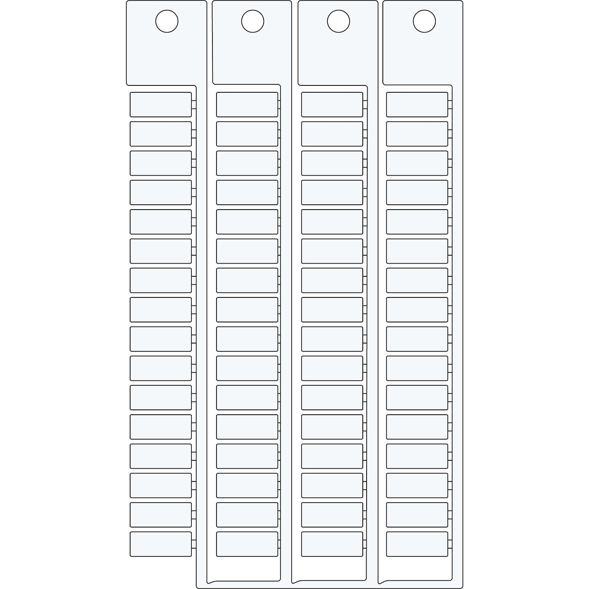 Brady TAG WEID. DSTVK Electrical Component Tags - 6mm x 15mm SA4980