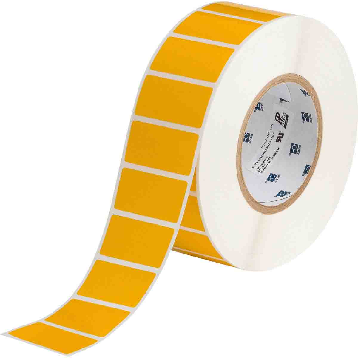Brady THT-17-423-3-YL Thermal Transfer Printable Labels 132414