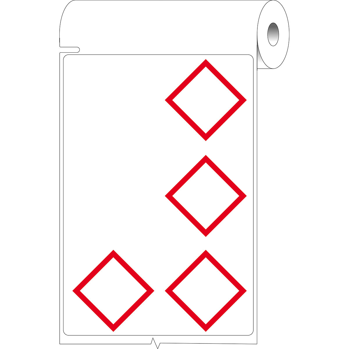 Brady THTCLP-L-L4A-7610-0.5 Pre-printed Benchtop printer labels for CLP-GHS hazardous substances 622305