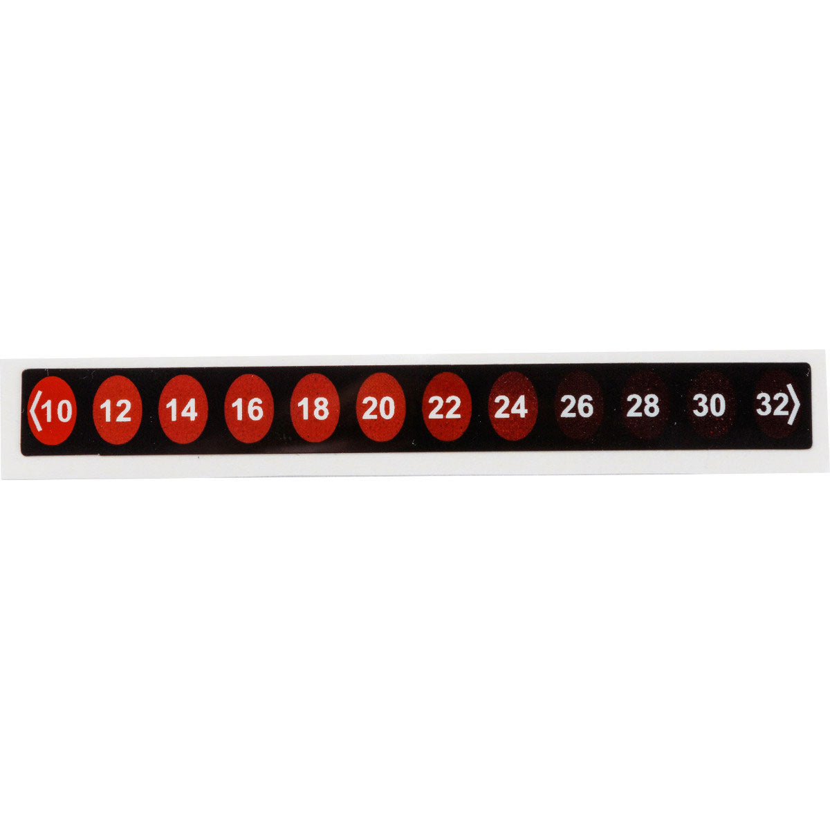Brady TIL-8-10C-32C Reversible Temperature Indicating Labels - 12 Level 195839