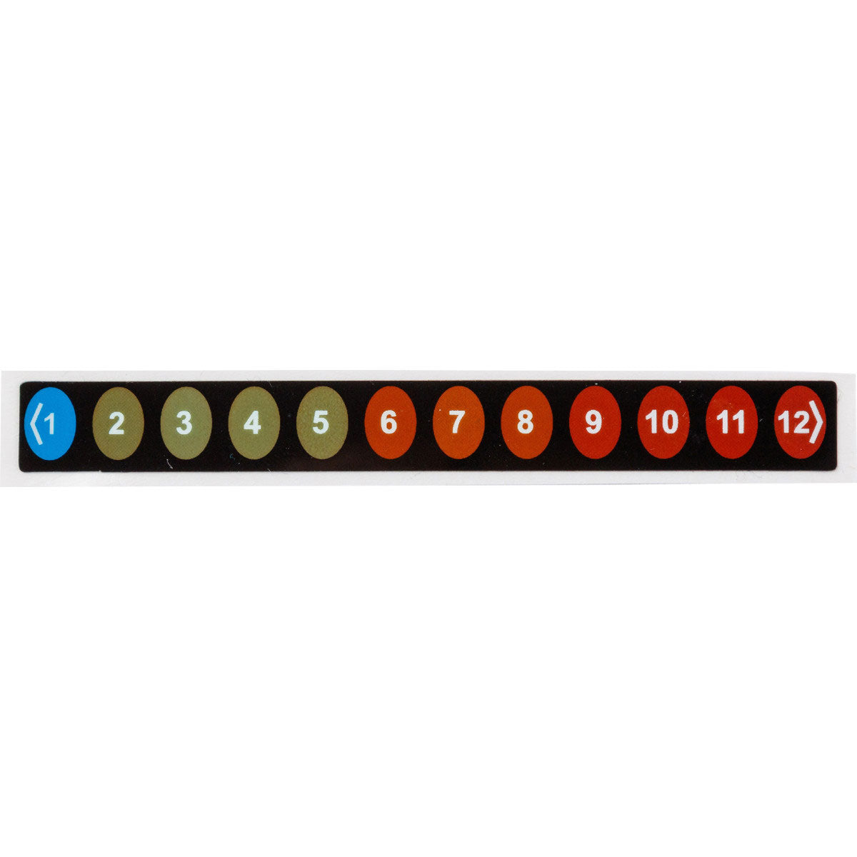Brady TIL-8-1C-12C Reversible Temperature Indicating Labels - 12 Level 195840