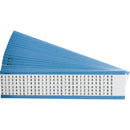Brady WM-0-9-PK Wire Marker Cards - Consecutive Numbers, Repeated 111743