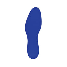 Brady Blue, Removable Adhesive Removable Footprints - Blue 031552