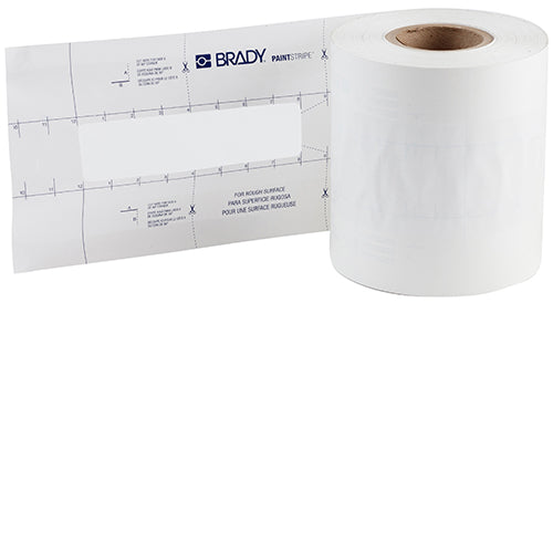 Brady B519, 2" X 8" X 500' Floor Dash Stencil PaintStripe Stencil - Dashed Line 148818