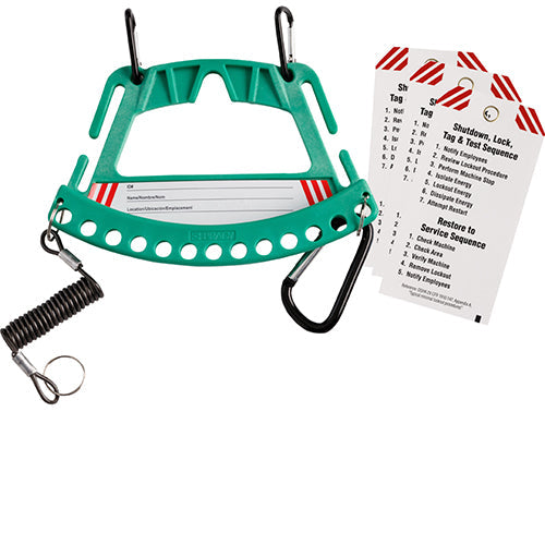 Brady Safety Lock & Tag Carrier - Green Safety Lock & Tag Carrier System - Green 148861