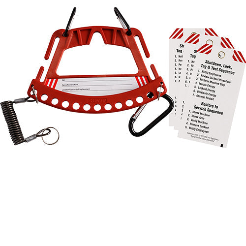 Brady Safety Lock & Tag Carrier - Red Safety Lock & Tag Carrier System - Red 148866