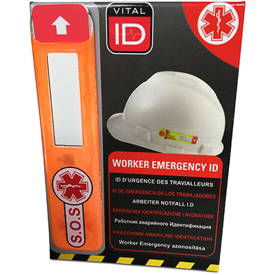 Brady Wsid 02G Worker Emergency ID Tag - SOS 198499