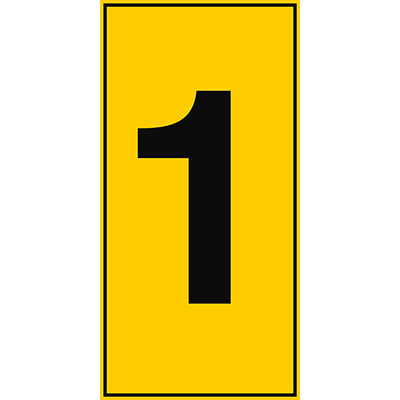 Brady I/Y001/Tw-150X300-1 ToughWash Numbers 237702