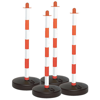 Brady Post & Fillable Base Red/Wht Pk 4 Post & fillable base (3,7 l) 256721