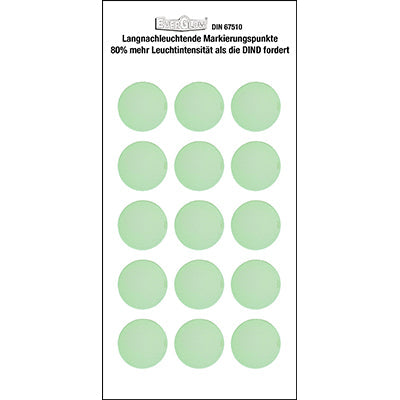 Brady Photolum Discs-Dia 2.5 Photoluminescent individual dots (Self-adhesive) 263383