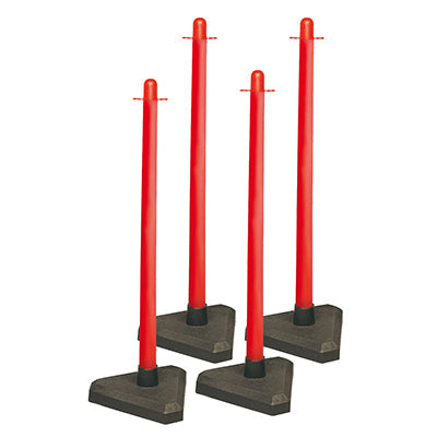 Brady Bradypost & Cement Base Red Pk 4 Post & cement base (3,5 kg) 292234