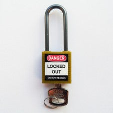 Brady Compact Safe Padlock 50Mm Sha Kd Yel/6 Safety Padlocks - Compact 814137