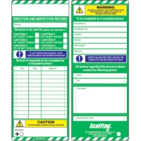 Brady Scaf-Stsi-Std-10 Scafftag MK1 Insert 831418