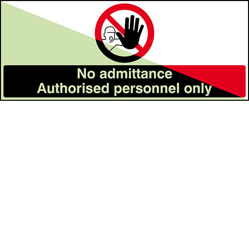 Brady P/X209/En51-Pp-Pholumb-250X100/1-B Glow-in-the-dark safety sign 836126