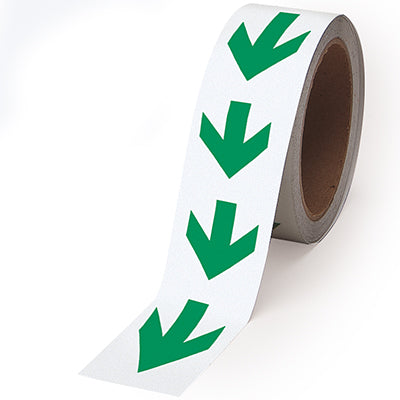Brady Pholum B Tape Green Arrow 40mmx10M Glow-in-the-dark arrow tape - Arrow-style 836815