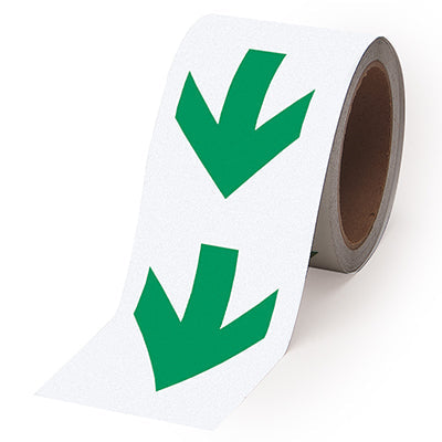 Brady Pholum B Tape Green Arrow 80mmx10M Glow-in-the-dark arrow tape - Arrow-style 836816