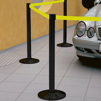 Brady Adapt Bk Barrier Belt 3,7M 804329 Yl Fl Retractable Barrier Belt - 3.5 Metres with Black Posts 912671