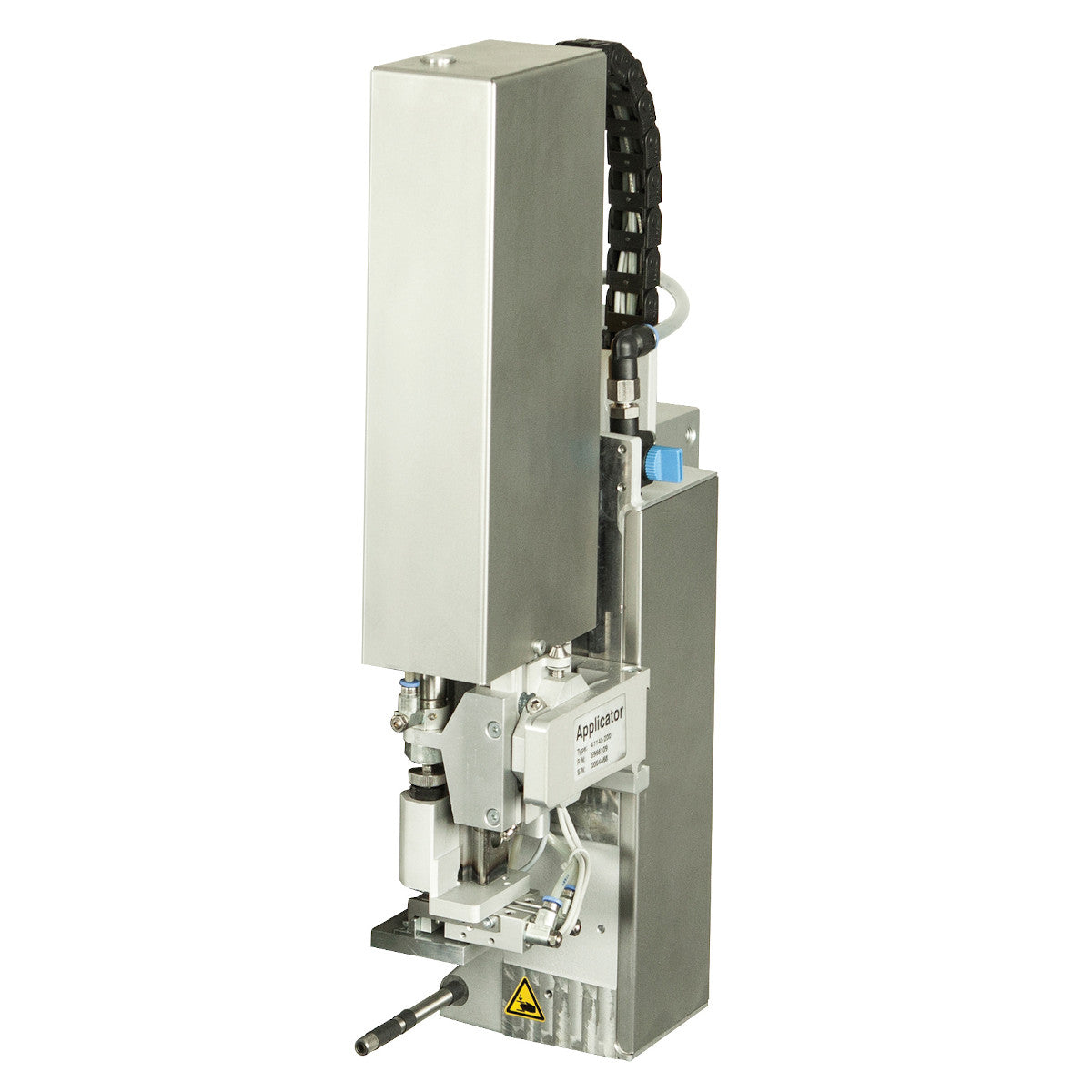Brady APPL. 4114R-200-PR Right appl., cyl. stroke 200 mm, hor. precision guide in feed dir. w press red 711048
