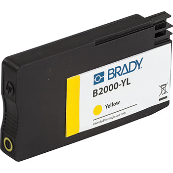 Brady J50-YL Yellow Pigment Based Ink Cartridge For J5000 Printer 148764