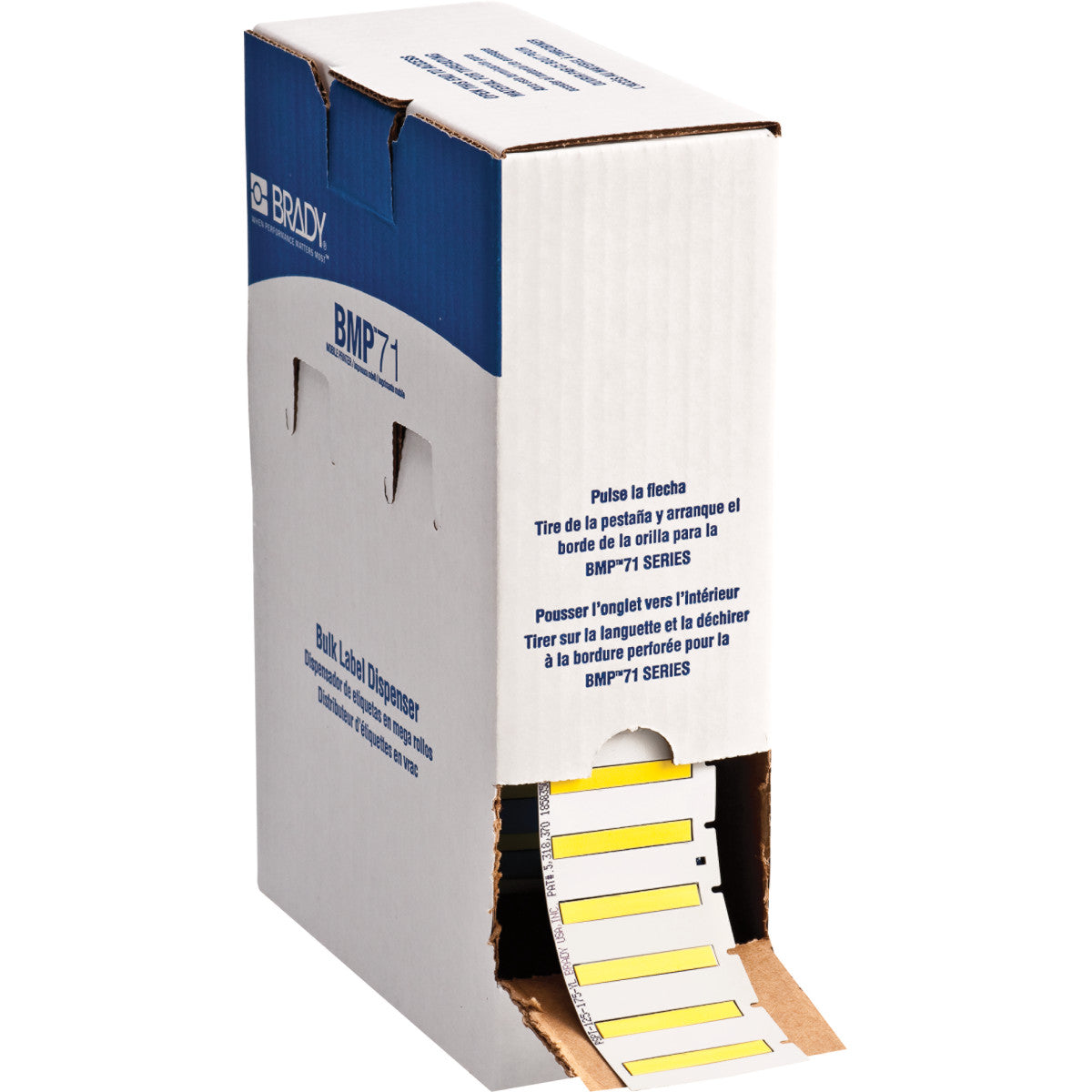 Brady BM-125-175-342-YL PermaSleeve® Heat-Shrink Labels for M610, M611, BMP61, M710 and BMP71 174428