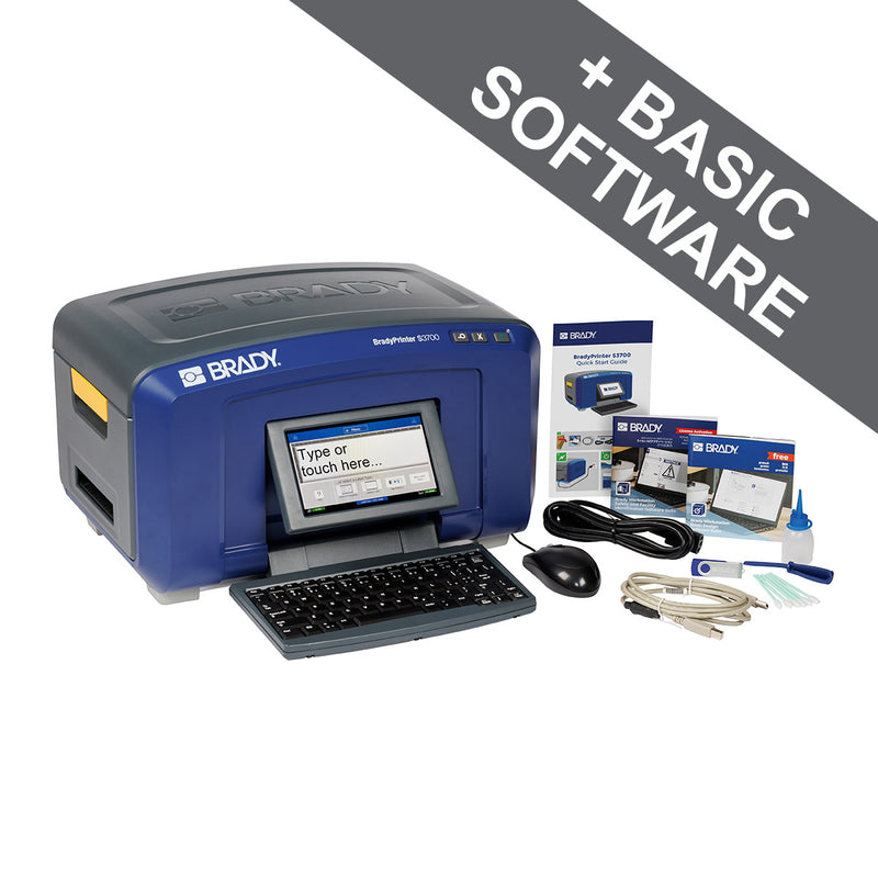 Brady S3700 Multicolour and Cut Sign and Label Printer with QWERTY UK Keyboard