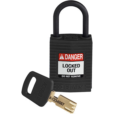 Brady Cpt-Blk-25Pl-Kd SafeKey Padlocks - Compact 150184