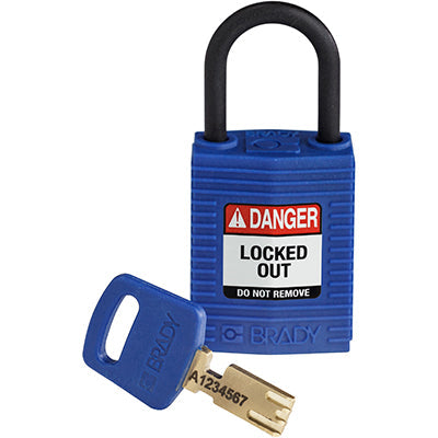 Brady Cpt-Blu-25Pl-Kd SafeKey Padlocks - Compact 150183