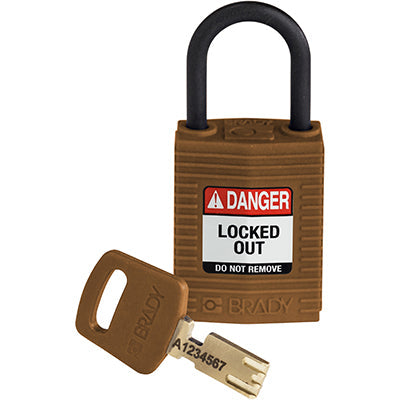Brady Cpt-Brn-25Pl-Kd SafeKey Padlocks - Compact 150187