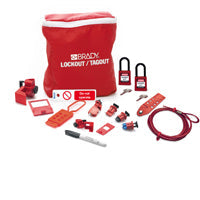 Brady Lk-Elec-Pad-Rd-En Electrician Lockout Kit + Padlocks & Tag EN 196228