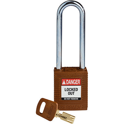 Brady Nyl-Brn-76St-Kd SafeKey Padlocks - Nylon 150247