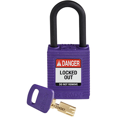 Brady Nyl-Prp-38Pl-Kd SafeKey Padlocks - Nylon 150272