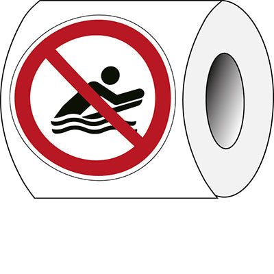 Brady P/P063/Nt/Pe-Dia100-250 ISO Safety Sign - No body boarding 241190
