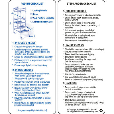 Brady Pm-Gb-7 Step Ladder & Podium Pocket Memo 238044