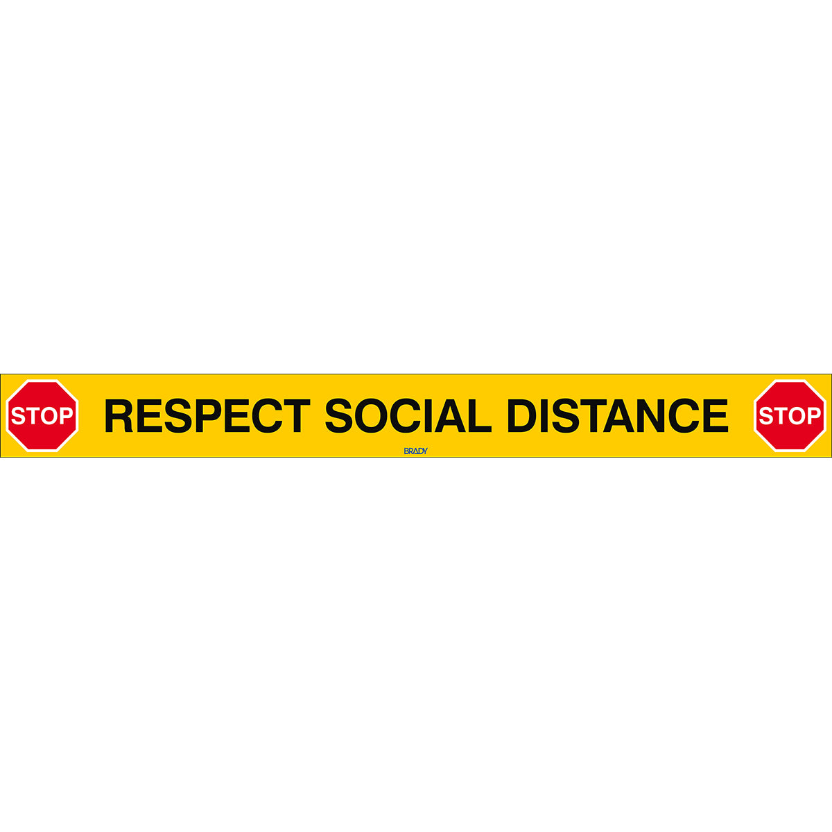 Brady SOCIAL-DISTANCE-EN COVID-19 Respect Social Distance Sign 306832