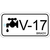 Brady Energy Tag-V-17-75X38Mm-Pp/25 Energy Source Tag Valve 138798