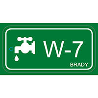 Brady Energy Tag-W-7-75X38Mm-Pp/25 Energy Source Tag Water 138752