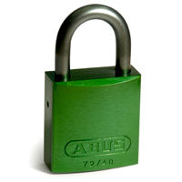 Brady Full Alu Padlocks 25Mm Sha Kd Green/6 Aluminium padlocks - Aluminium Shackle 814069