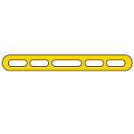 Brady Bradylink Rubber Yellow Link Pk 20 Link 292252