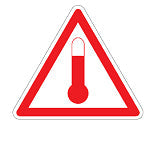 Brady Imdg-Ht-Tri 250-B7541 Maritime Transport Sign - IMDG-HT - High temperature 251641