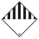 Brady Imdg 9A-100*100-B7541 Maritime Transport Sign - IMDG 9A - Dangerous substance 257558