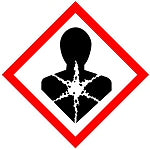 Brady Pic 1807-50*50-B7541-Rll-C GHS Symbol - Respiratory Hazard 811711