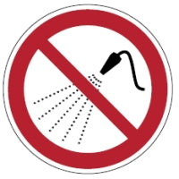 Brady P/P016/Nt/Twm-Dia315-1 ISO Safety Sign - Do not spray with water 234047