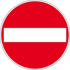 Brady Pic 229-Dia 500-B7538 Floor Safety Sign - Traffic Sign 223658