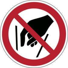 Brady P/P015/Nt/Twm-Dia200-1 ISO Safety Sign - No reaching in 234018