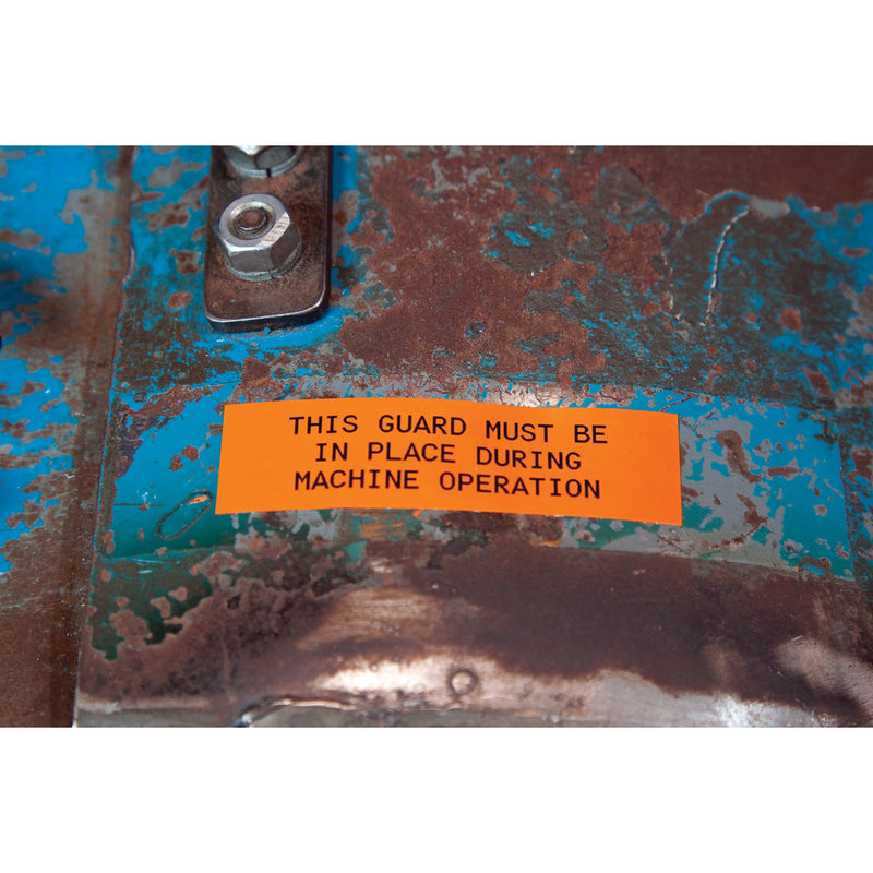 Brady M6C-1000-439-OR Multi-Purpose Vinyl Labels for M610, M611, BMP61, M710 (with media adapter) and BMP71 (with media adapter) 174312