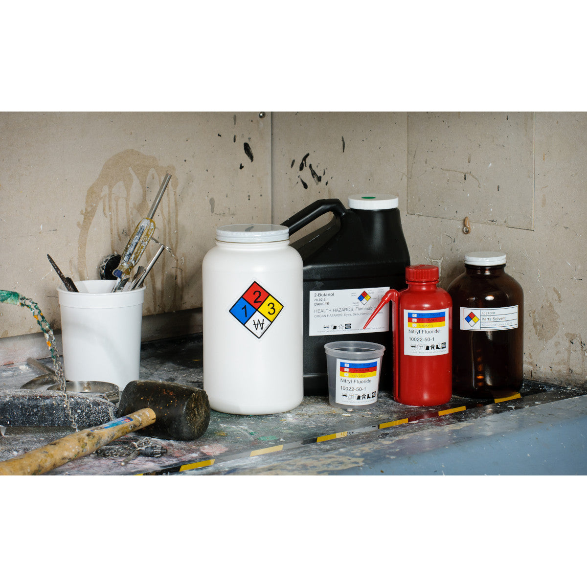 Brady B30-263-595-NFPA Pre-Printed Right-To-Know Chemical Labels For Bbp3X/S3Xxx/I3300 Printers 142037